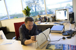 Elon Musk has said that Tesla is designing a "cool" wall-mounted stationary battery pack for home energy storage.