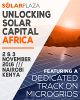 Solarplaza and GOGLA are proud to announce the organization of Unlocking Solar capital Africa (2-3 November 2016, Nairobi): the unique international platform and 2-day conference focusing on unlocking capital for new solar project development in Africa.